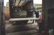 LR - 144002080 - Unloading -- First attempt : Harry Poschinger at BP filling staion, Eisenstra&szlig;e, S