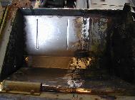 LR - 144002080 - Bulkhead under repair - passenger (RHS) footwell
